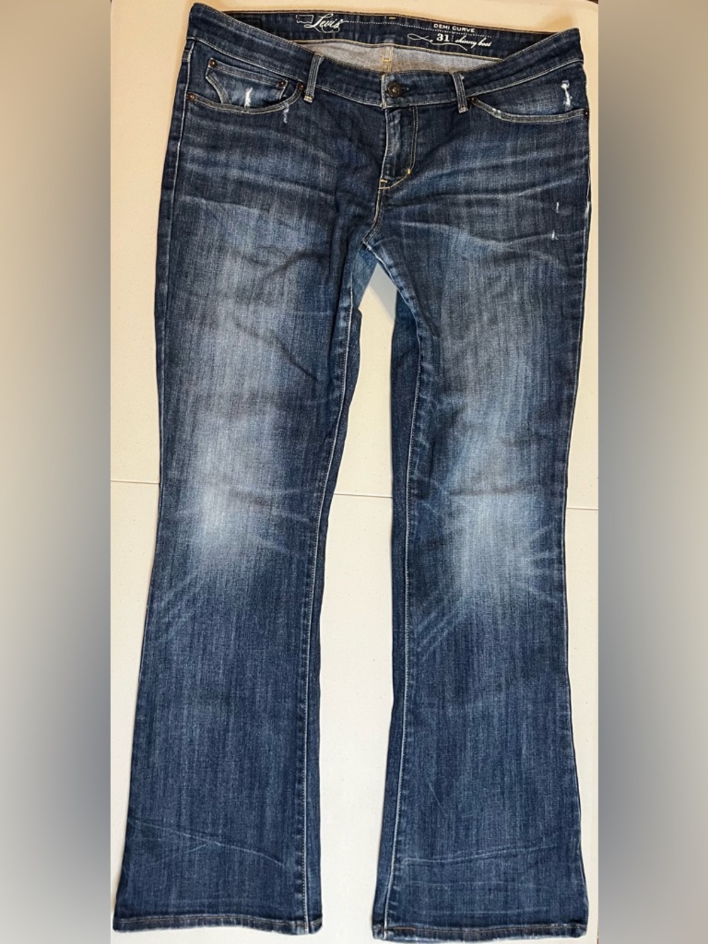Levi's Women's Demi Curve Dark Blue Skinny Bootcut Jeans